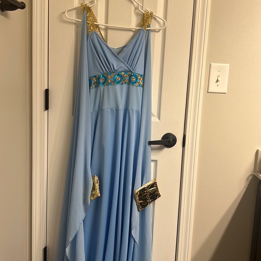 Blue Greek Goddess Costume